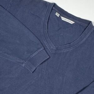 Cutter & Buck Mens Navy Blue V-Neck Cotton‎ Sweater Sweatshirt XL MCK80664